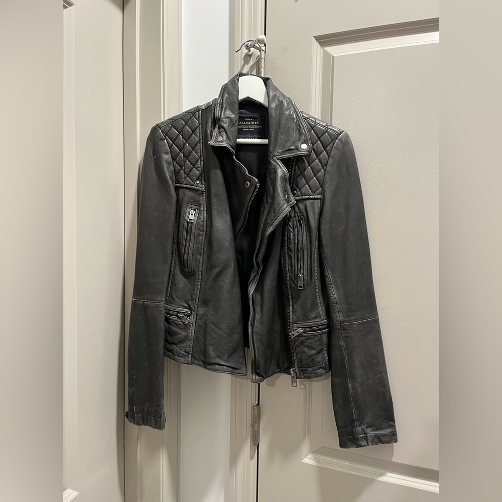 All Saints leather jacket